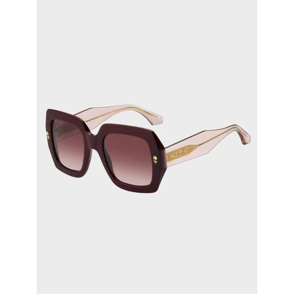 New Etro ETRO0011/S 0LHF3X Burgundy Frame Women\'s Sunglasses Authentic